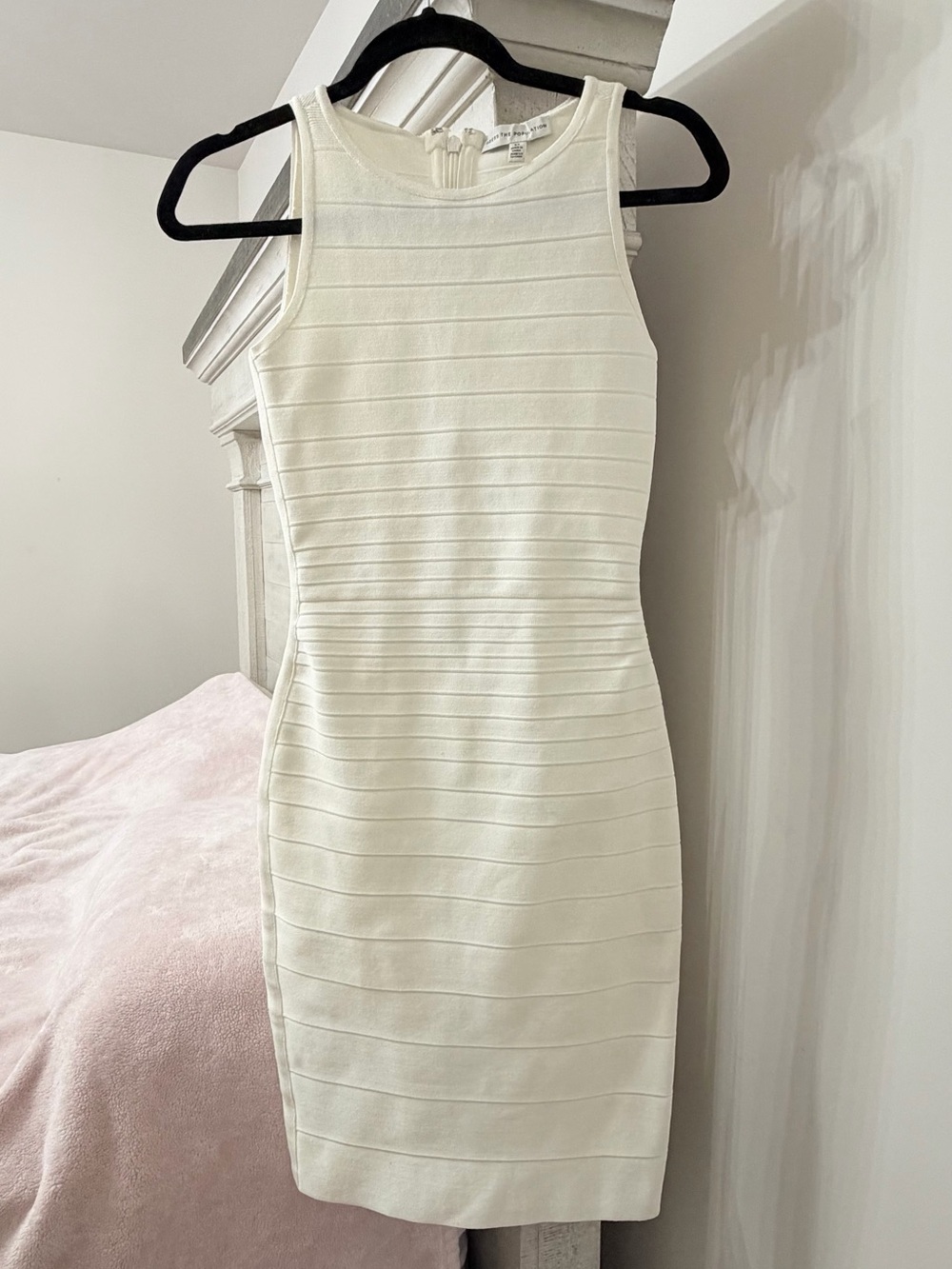Dress the Population Cream Midi Dress